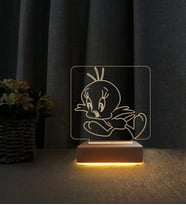 Twetty 3d Led Masa Lambası Kişiye Özel İsimli Doğum Günü Hediyesi Lamba