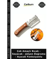 Özel Üretim Şişe Açacağı Çok Amaçlı Bıçak - Soyacak - Jülyen Doğrama - Açacak Fonksiyonlu