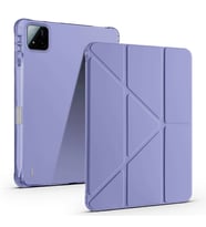 Lexroo Xiaomi Pad 7 Pro Kılıf Tri Folding Kalem Bölmeli Standlı Kılıf - Mor