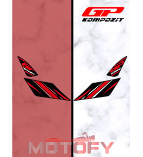 GP Kompozit Honda PCX 125 2021-2024 Uyumlu Artçı Ayak Pad Kırmızı