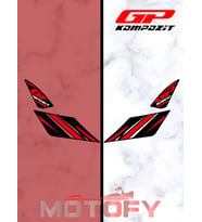 GP Kompozit Honda PCX 125 2021-2024 Uyumlu Artçı Ayak Pad Kırmızı