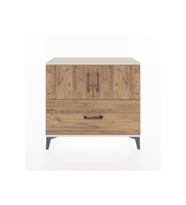 Arges Şifonyer 2 Raflı Tek Çekmeceli 2 Kapaklı 88x30x80 Aytaşı-Çam