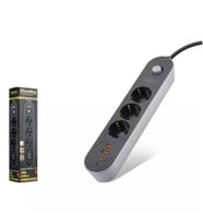 Showmax SH4628 Akım Korumalı Uzatma Kablosu 3 Priz + 2 USB + Type-C
