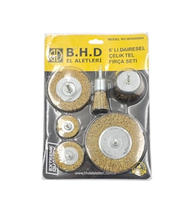 Fixonic B.H.D BHD00894 6'Lı Saçaklı Fırça Seti (Siyah)