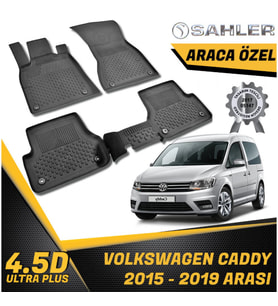 volkswagen Caddy Havuzlu Paspas 4,5D Sahler 2015-2019 Arası