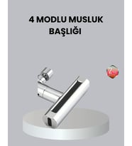 Abs Pirinç Alaşımlı Musluk Başlığı 4 Modlu 360° Dönebilen Ve Ekonomik