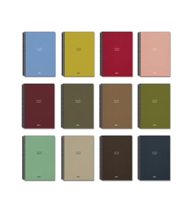 PAPİRÜS NOTE CASE SERT KAPAK SPİRALLİ 16X23 120YP. KARELİ DEFTER