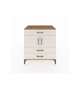 Kronos Şifonyer 2 Raflı 3 Çekmeceli 2 Kapaklı 88x59x96 Çam-Aytaşı