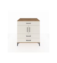 Kronos Şifonyer 2 Raflı 3 Çekmeceli 2 Kapaklı 88x59x96 Çam-Aytaşı