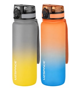 Uzspace 2'li Tritan Matara Seti 800 ml Çift Renk Softtouch FF Collection Tritan Su Matarası