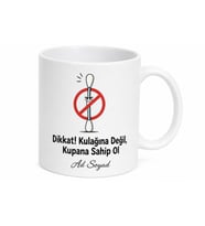 Kulak Çöpü Kullananlara Kulak Temizliği Pamuk Çubuk Dikkatli Kullanım Kupa Hediye