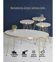 Barselona Zigon Sehpa Seti