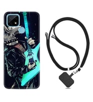 Realme C11 C21 C21Y C25Y C11 2021 Kılıf Boyun Askılı Silikon Dog Guitar 1789
