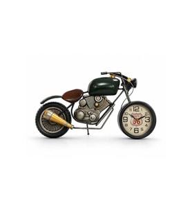 Kişiye Özel Motosiklet Tasarımlı Metal Duvar Saati - 44x8x24cm