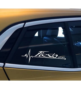 Fiesta Yan Cam Sticker Oto Kapı Çıkartma Tuning oto 20 cm x 7 cm yazı 168