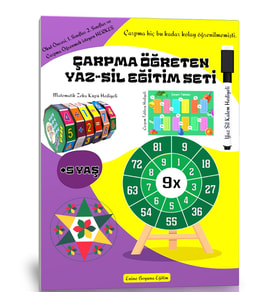 Çarpma Öğreten YAZ Sil Eğitim Seti (Hediyeli)