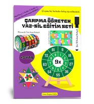 Çarpma Öğreten YAZ Sil Eğitim Seti (Hediyeli)