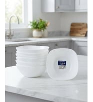CAM CARINE BEYAZ 6 LI ÇOK AMAÇLI KASE -14 CM