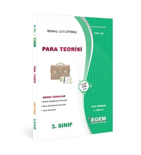 Egem Yayınları Açık Öğr. Aöf Para Teorisi Konu Anlatımlı Soru Bankası (Çok Renkli)