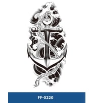 FF-220 ORTA BOY DENİZCİ ÇAPASI DESEN GEÇİCİ DÖVME-TATTO