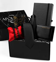 Mermer Desenli Kupa & İkili Bileklik & Deri Kılıflı Touch Pen Kalem & Exclusive Kravat & Kişiye Özel Defter & Cüzdan Hediye Seti