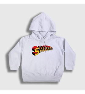 Presmono Unisex Çocuk Beyaz Salsero Salsa Dans Dance Kapüşonlu Sweatshirt 466749tt