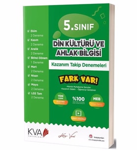 KVA 5.SINIF DİN KÜLTÜRÜ KAZANIM TAKİP DENEMELERİ