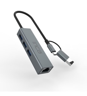 INCA IUTP-03T Gigabit TYPEC-USB 3.0 Ethernet 3x USB Çoklayıcı