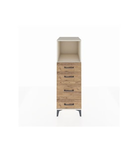 Kronos Dolap Tek Raflı 4 Çekmeceli 44x59x134 Aytaşı-Çam