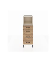 Kronos Dolap Tek Raflı 4 Çekmeceli 44x59x134 Aytaşı-Çam
