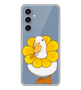 Samsung Galaxy S23 FE Uyumlu Tatlı Ördek Desenli Şeffaf Telefon Kılıfı