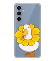 Samsung Galaxy S23 FE Uyumlu Tatlı Ördek Desenli Şeffaf Telefon Kılıfı