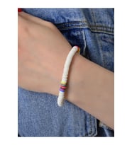 Çok Şık Polimer Yaz Bilekliği  Handmade > Beyaz Renk
