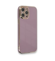 Iphone 12 Kılıf Volet Silikon - Mor