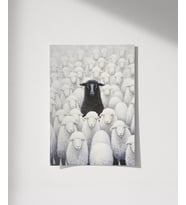 Çerçevesiz Poster Sürüde Bir Terslik Var (Çok Renkli)