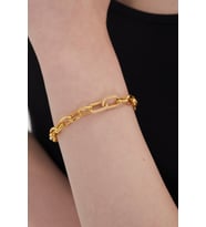 Ventino 18k Altın Kaplama Crystal Grace 925 Ayar Gümüş Kadın Bileklik VKB-7005