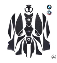 Grippatch - BMW S1000RR 2024-2025 ile Uyumlu Kaydırmaz 6D Karbon 28 Parça Tank Pad Seti GC43