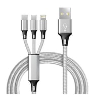 Concord 2.4A 120Cm 3 Çıkışlı Mikro Usb Lightning Type-C Kablo