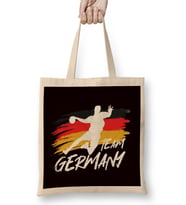 Handball Team Germany Flag Handballer Ball Sports Player Bez Çanta Uzun Saplı