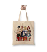 Fairy Tail Anime Erza Scarlet Happy Lisanna Straus Beyaz Bez Çanta Uzun Saplı Alışveriş Çantası