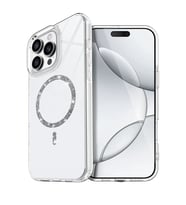 Newface Apple iPhone 14 Pro Max Live Diamond Magsafe Kapak - Şeffaf