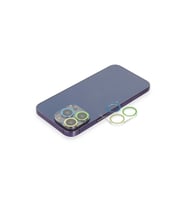 İphone 12 Pro Renkli Kamera Lens Koruma Cam - Yeşil-sarı