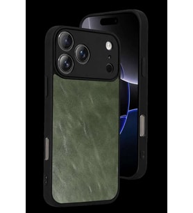 iPhone 17 Pro Max Aras Deri Kapak - Yeşil