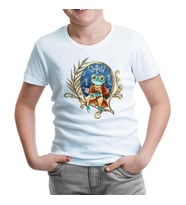 A Frog in front of a Mirror Beyaz Çocuk Tshirt