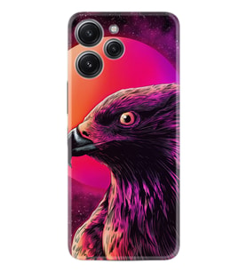 Xiaomi Redmi 12 128 GB 4 GB Ram Kılıf Silikon Desen Özel Seri Red Eagle 1752