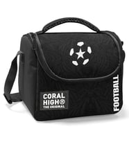 Coral High Erkek Çocuk Beslenme Çantası - Thermo - Siyah Beyaz Futbol (Çok Renkli)