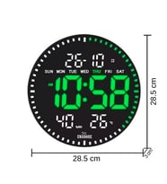Enarose 3D LED Dijital Duvar Saati AWC25860-1 (8 Farklı Alarmlı)
