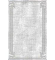 Eliana Home Baskılı, Yıkanabilir Kaymaz Taban Salon Halısı LNA0473 100x150 cm (Gri)