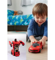 1 Adet Sürtmeli Transformers Robota Dönüşen Oyuncak Araba 13 Cm