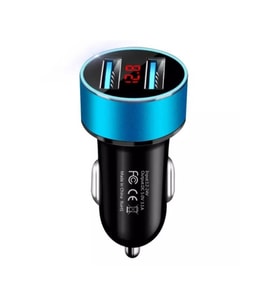 Oto Telefon Şarj Cihazı 2li Usb-mavi